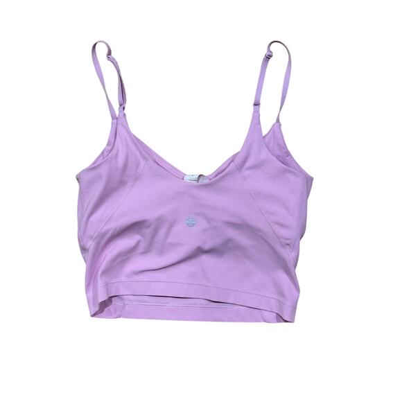Lululemon Align Cropped Cami Tank Top *Light Support, A/B Cup Vitapink Size 4 - Picture 7 of 10